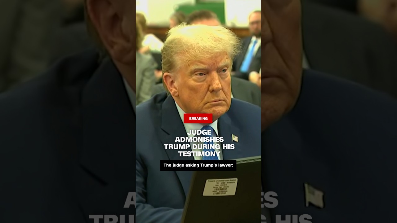 Judge admonishes Trump during his testimony