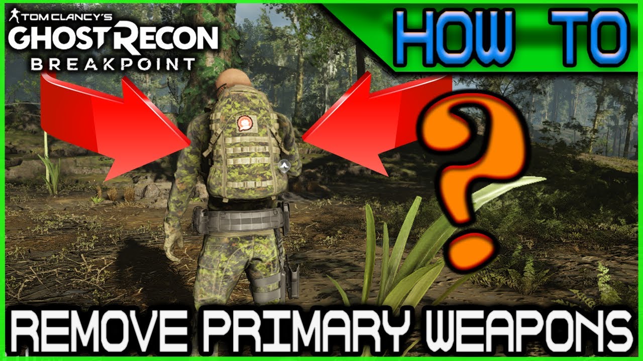 How to UnEQUIP Primary Weapons, 1 or BOTH! 🞔 No Commentary 🞔 Ghost Recon Breakpoint