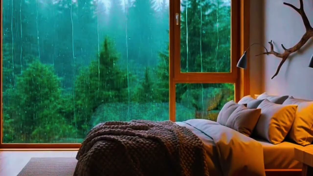 Soft Rain Sounds While Lying in Bed | Sleep Instantly