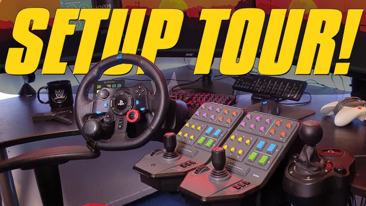 Gaming Setup Tour 2019! + Govee LED Strip Lighting - Simul8 Gaming