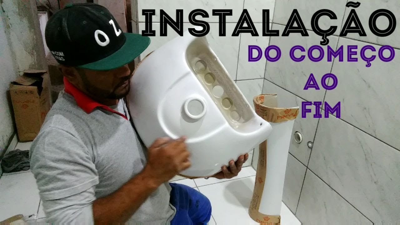 COMO INSTALAR LAVATÓRIO COM COLUNA.