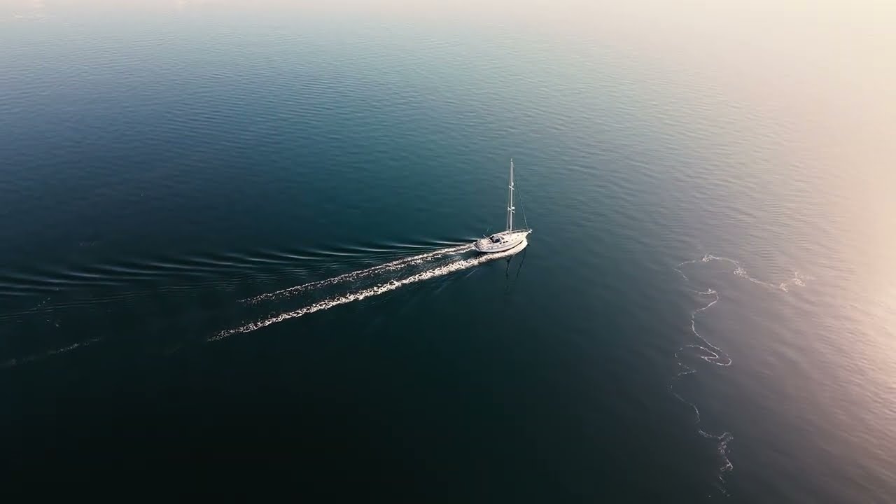 Isle of Bute, Rothesay. Scotland. Drone 4K