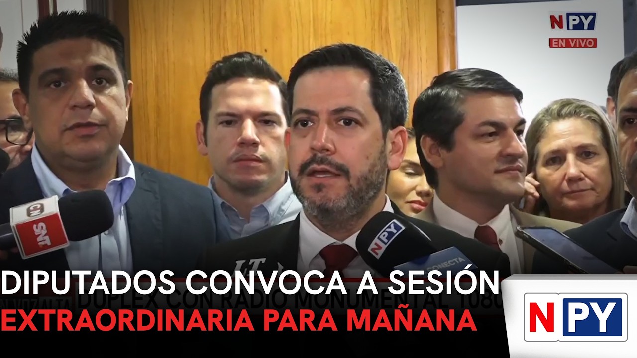 Diputados convoca a sesión extraordinaria para mañana