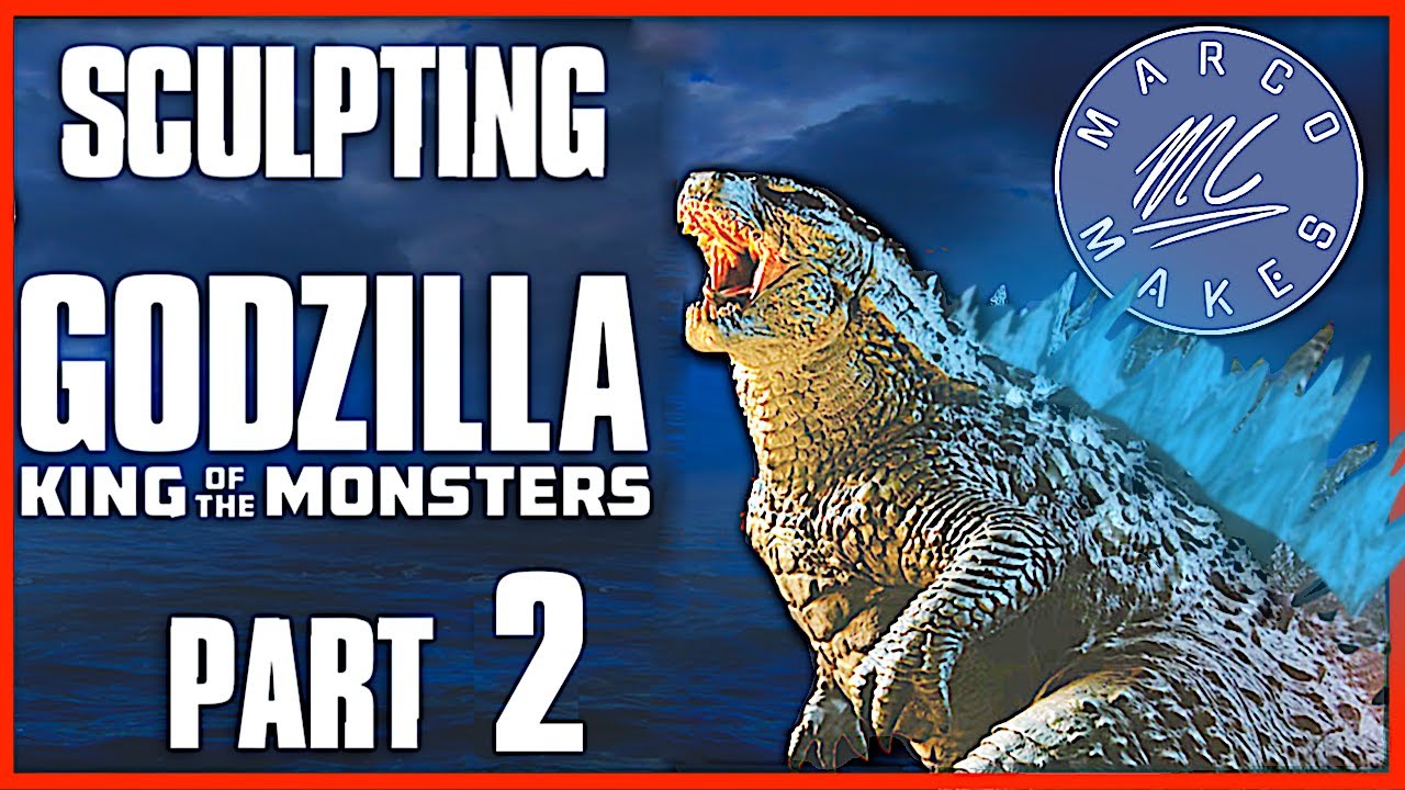 How to Sculpt GODZILLA KING OF THE MONSTERS - DIY Godzilla Figure Tutorial PART 2