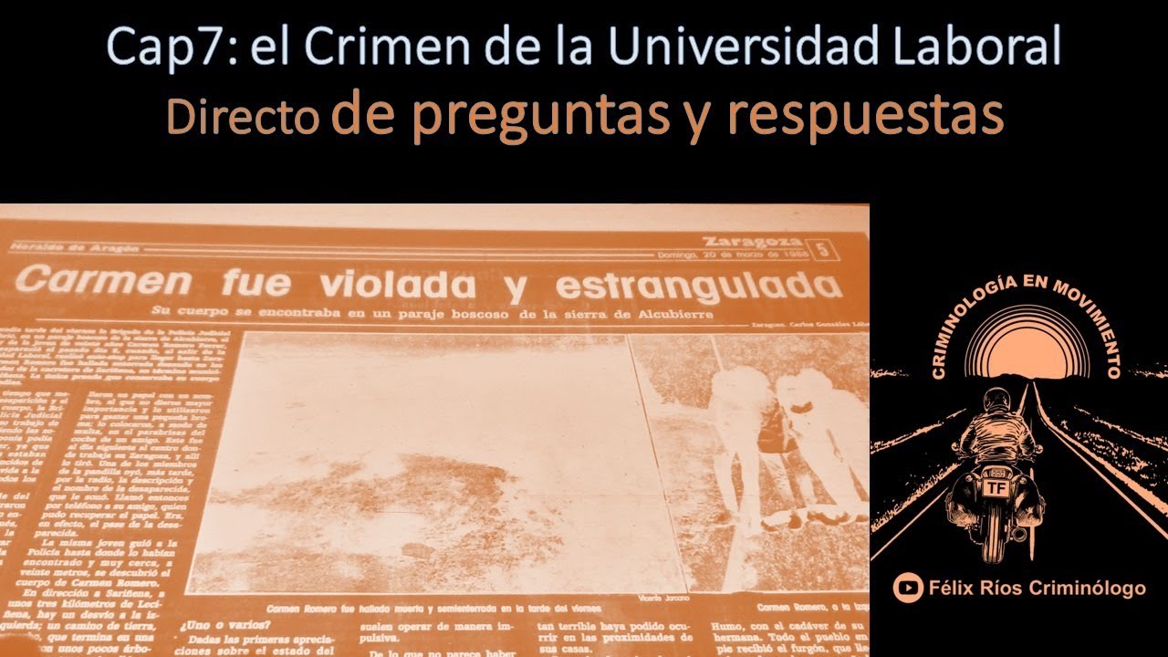 Directo sobre el caso del Crimen de la Universidad Laboral