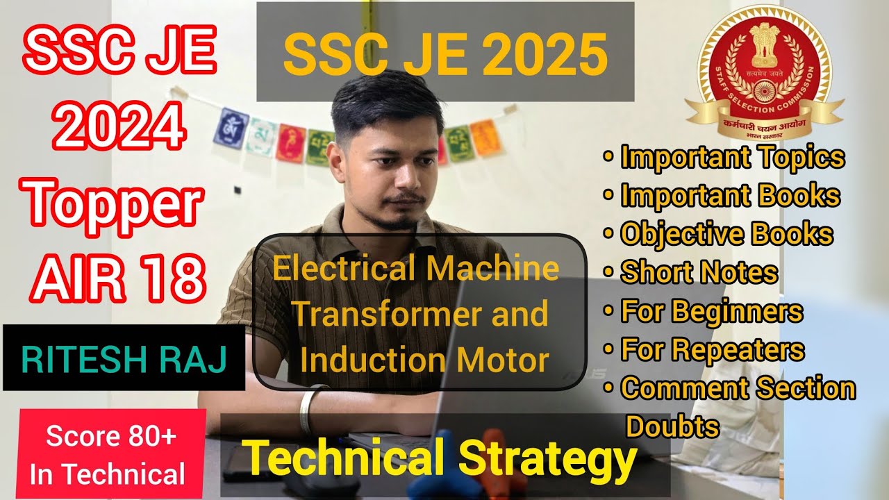 Master Electrical Machine for SSC JE 2025 | Transformer and Induction machine SSC JE Best Strategy