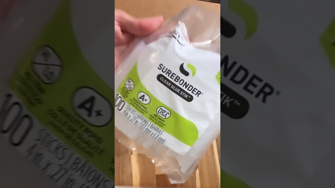 Unbox with me! ✨ Clear Cello Bags and Surebonder Glue Sticks ​⁠
