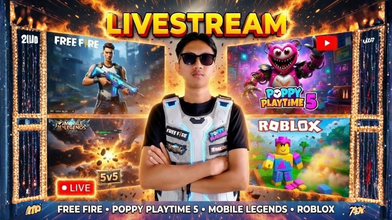 LONGSTREAM NGABUBURIT TAPI MALAM HARI!! POPPY PLAYTIME 5 GAMEPLAY