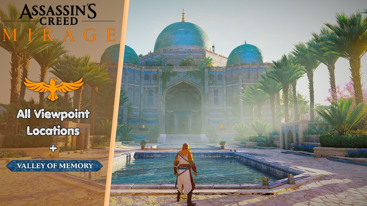 Assassin's Creed Mirage - all 26 Viewpoints (including 5 from Valley of Memory DLC)