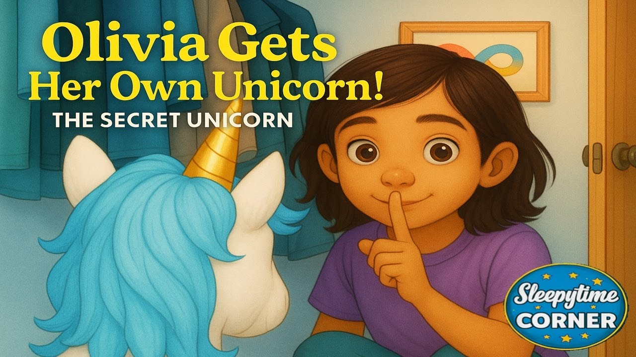 The Secret Unicorn 🦄 | Olivia Hides a Baby Unicorn in Her Room! |  Bedtime Story For Kids