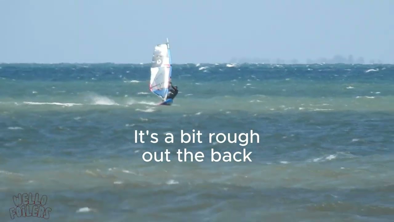 Wellington Point Qld Windsurfing Hi Tide 20kts and chop Jetty side