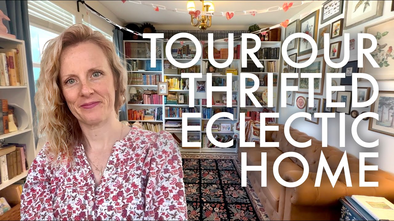 TOUR THIS ECLECTIC RENTAL HOUSE FILLED WITH SECOND HAND FINDS!