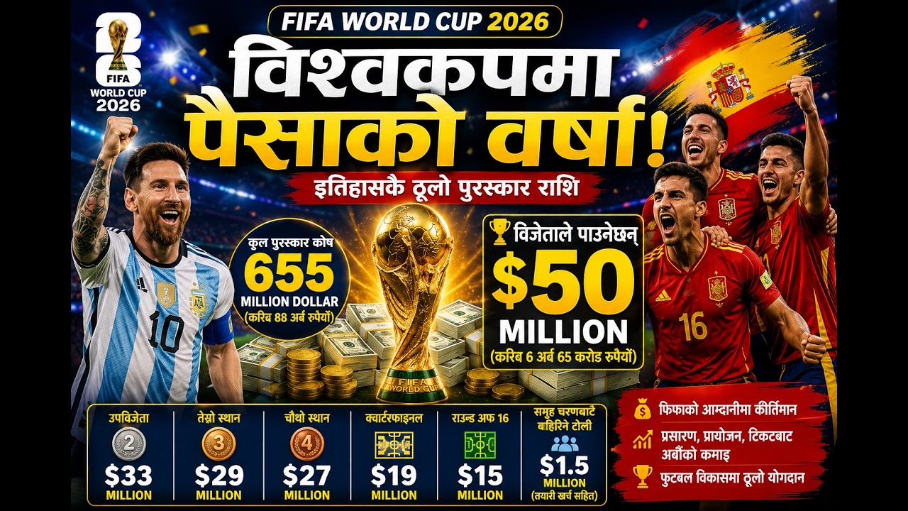 FIFA World Cup 2026 Prize Money 💰 Winners to Receive $50 Million | Full Prize Pool Explained |