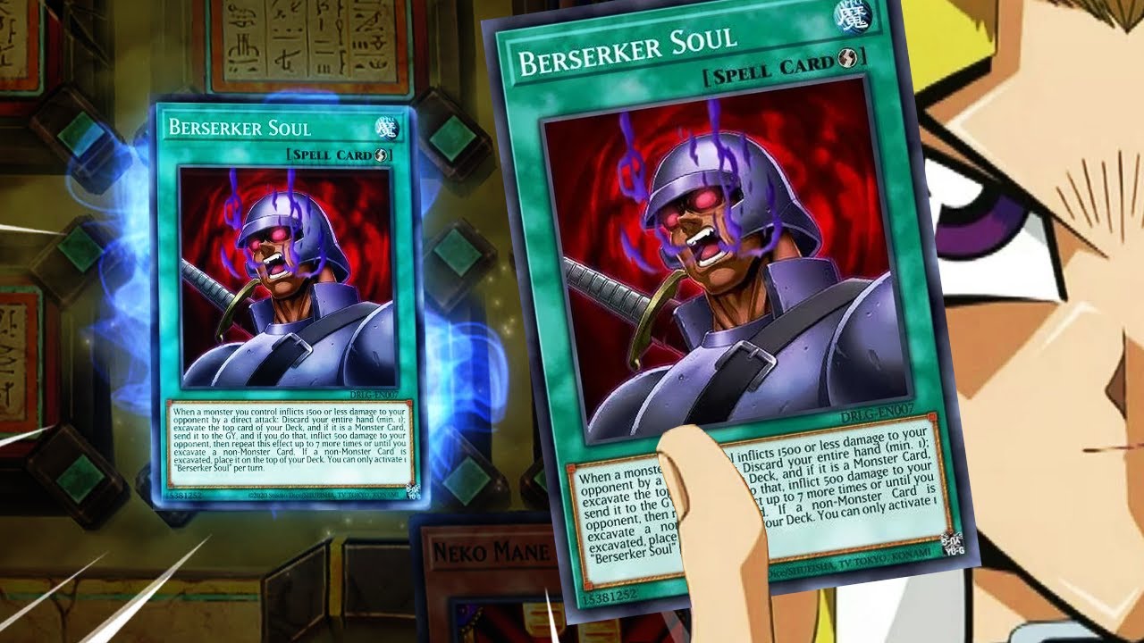 WHEN YOU USE THE ICONIC BERSERKER SOUL SPELL CARD IN  YUGIOH MASTER DUEL