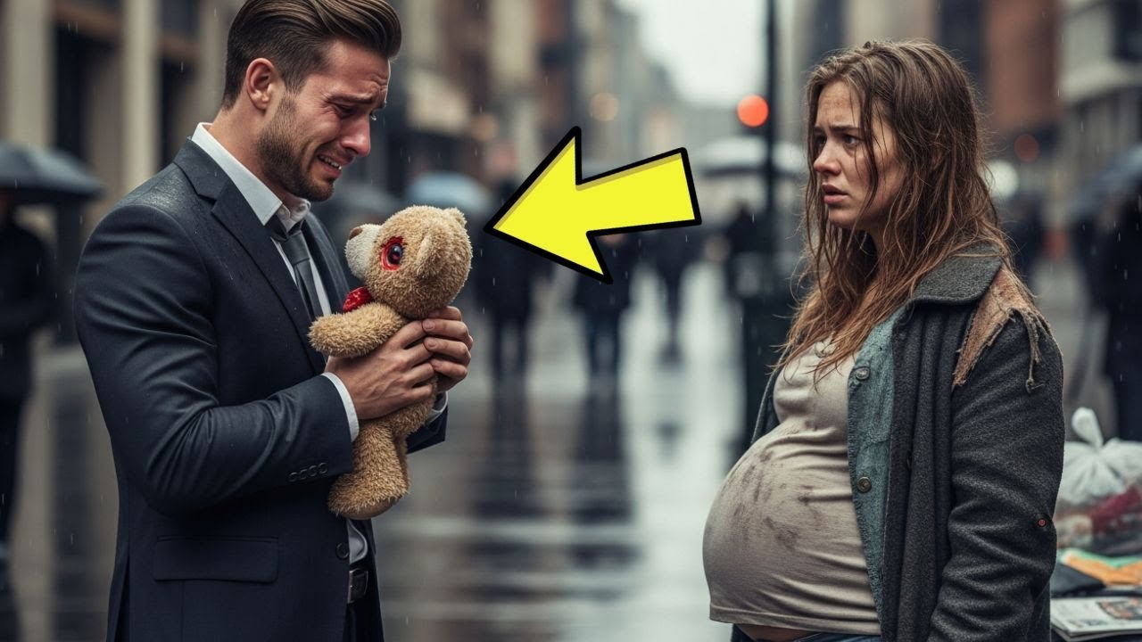 Enceinte sans abri essayait de vendre un vieux jouet—Jusqu'à ce que le millionnaire reconnaisse l'o…