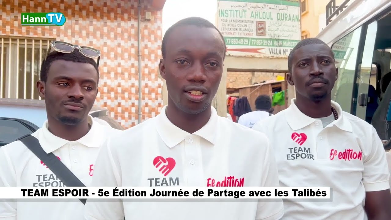 UNE JOURNÉE DE GÉNÉROSITÉ : TEAM ESPOIR APPORTE DE L'AIDE AUX TALIBÉS DE HANN