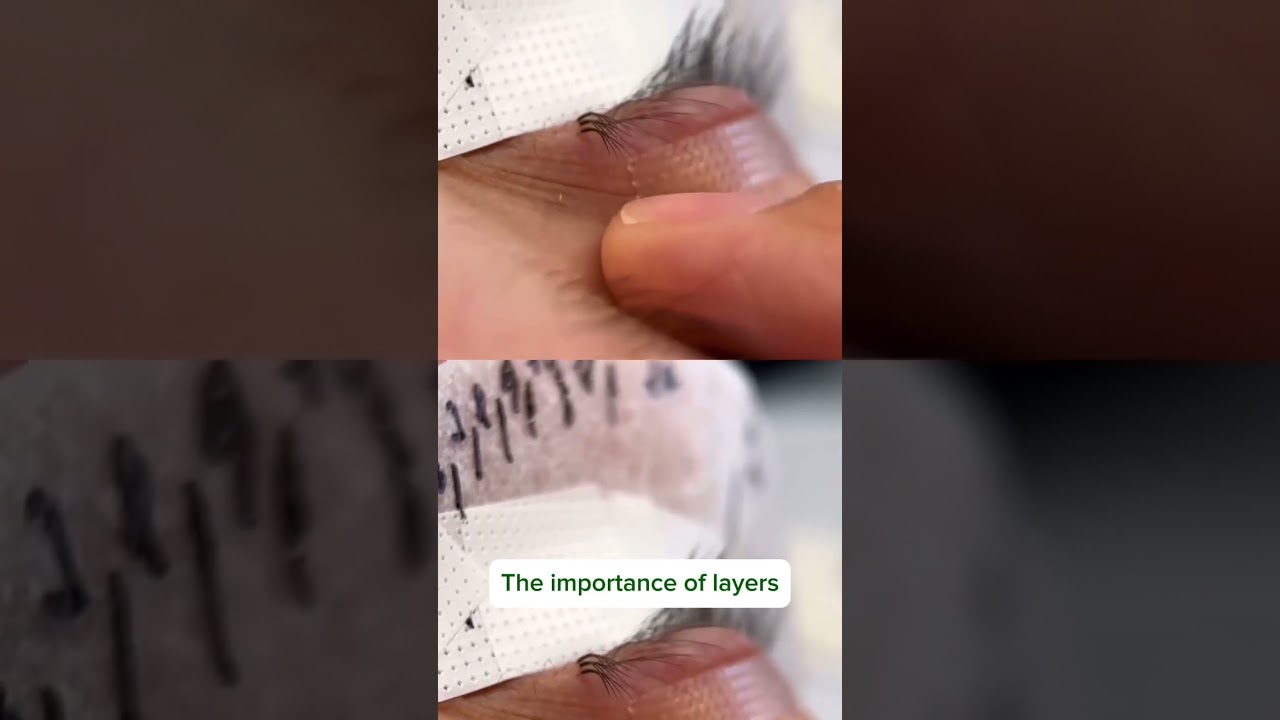 The importance of layers. #eyelashextensions #lashartistry #fanninglashes #classiclashes