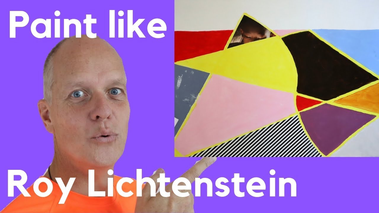How to paint like Roy Lichtenstein imperfect - pop art perfection