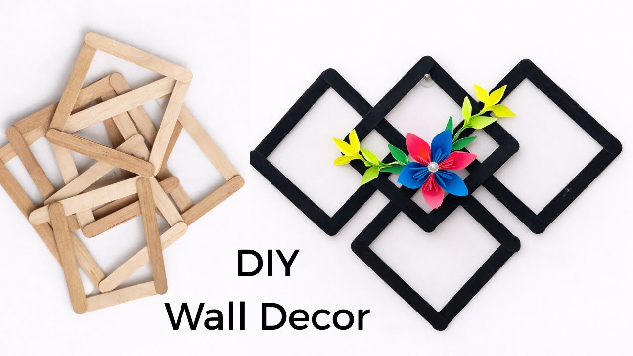 Ice Cream Stick Wall Decor | DIY Ideas | Craft Ideas | Wall Decor | Home Decor | Room Makeover