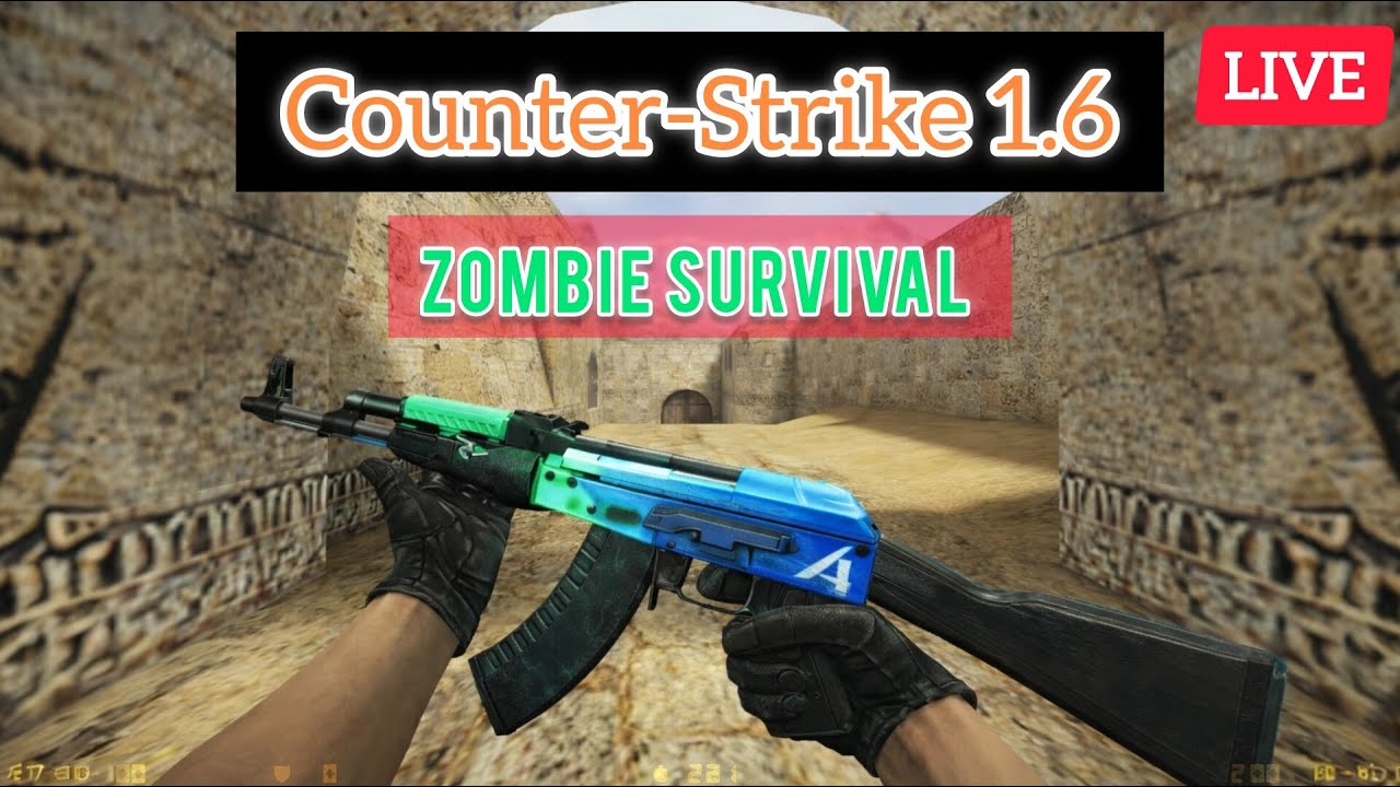 Holding the Line in Zombie Mode — CS 1.6 LIVE #cs16   #cs2