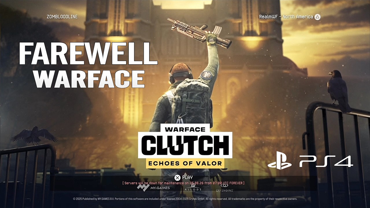 Warface Clutch - PS4 Servers Officially Shut Down Forever
