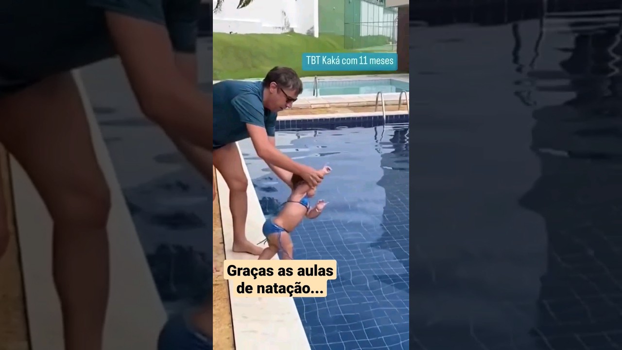 Ela se livrou de um afogamento, gra&ccedil;as aa aulas de nata&ccedil;&atilde;o... #nata&ccedil;&atilde;oinfantil #piscinas #shorts