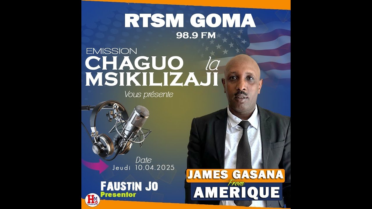 Ikiganiro Live RTSM Goma hamwe n'umuhanzi James GASANA From Norvège