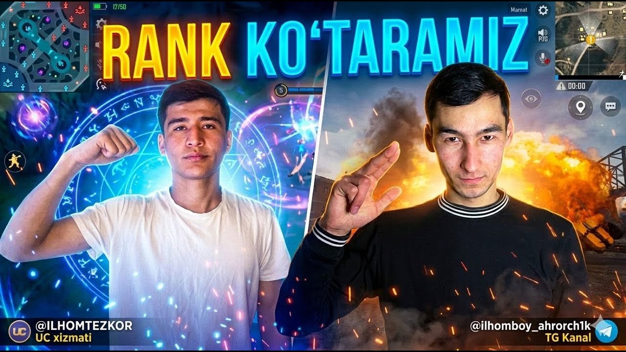 ❤️🇺🇿MLBB VA PUBG RANK KO’TARAMIZ❤️🇺🇿