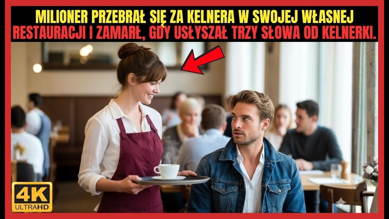 MILIONER przebrał się w swojej własnej RESTAURACJI i ZAMARŁ, gdy usłyszał TRZY SŁOWA od KELNERKI.