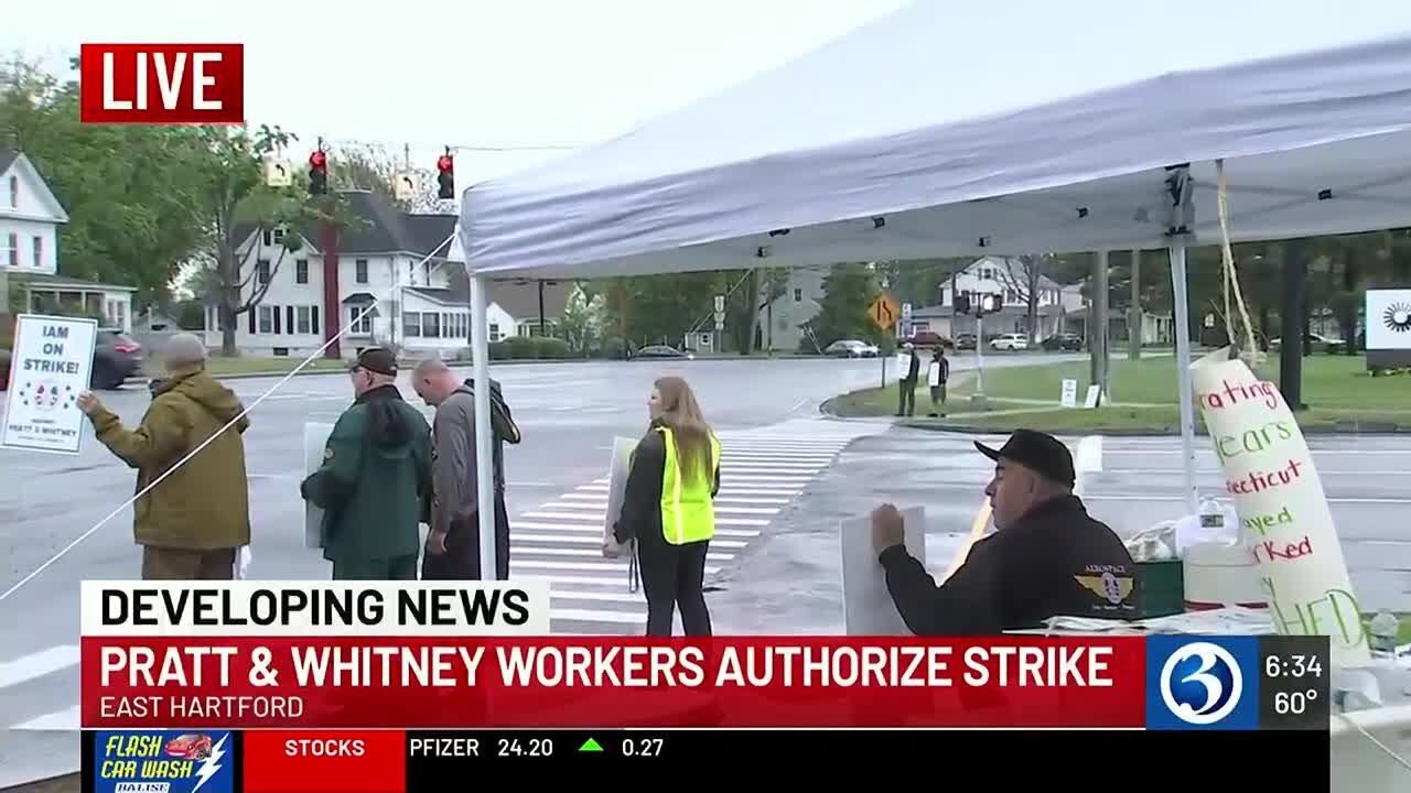 Pratt & Whitney workers go on strike, union officials say