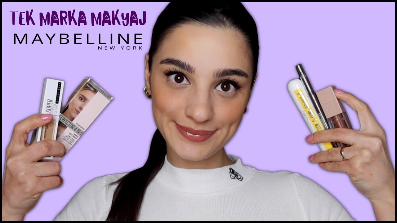 MAYBELLINE YENİ ÜRÜNLERLE TEK MARKA MAKYAJ