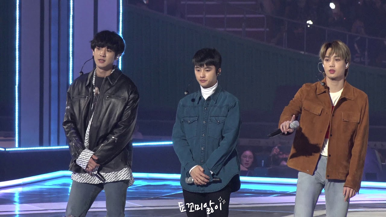 [4K] 181012 엑소(EXO)- 코코밥 무대 후 백현, 경수 멘트 Baekhyun, Kyungsoo Ment 직캠 FANCAM