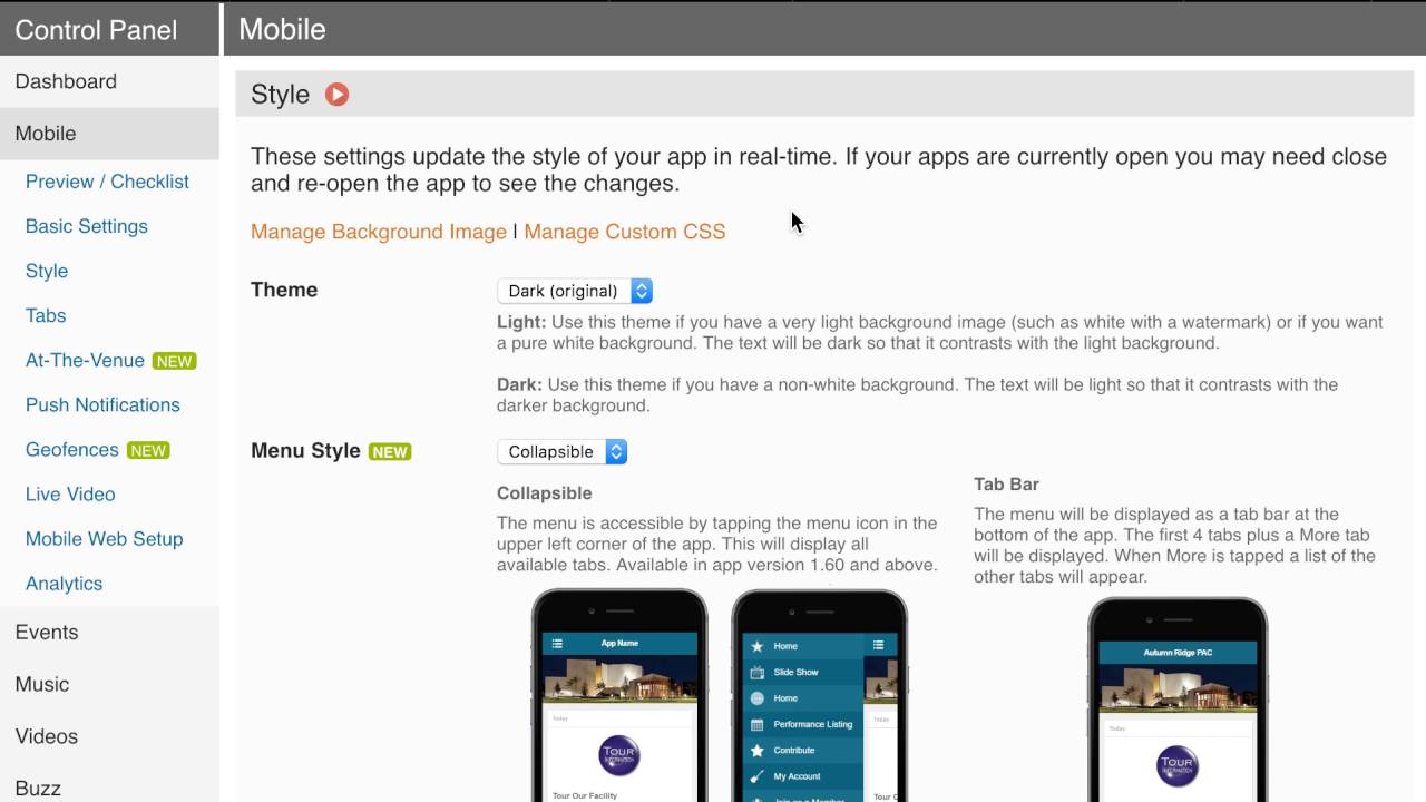 Managing Your App's Background Image and CSS