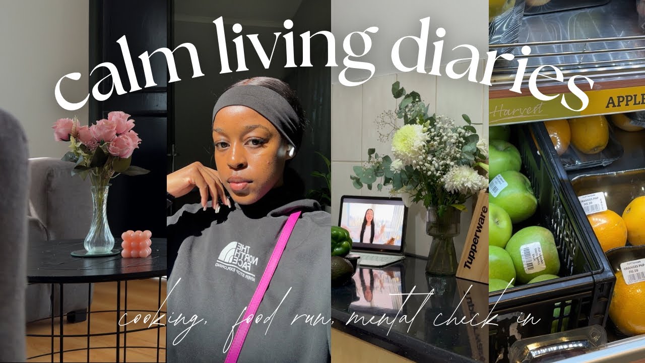 calm living with a bit of cooking, food runs, mental health check in, cleaning up, takelot pick up