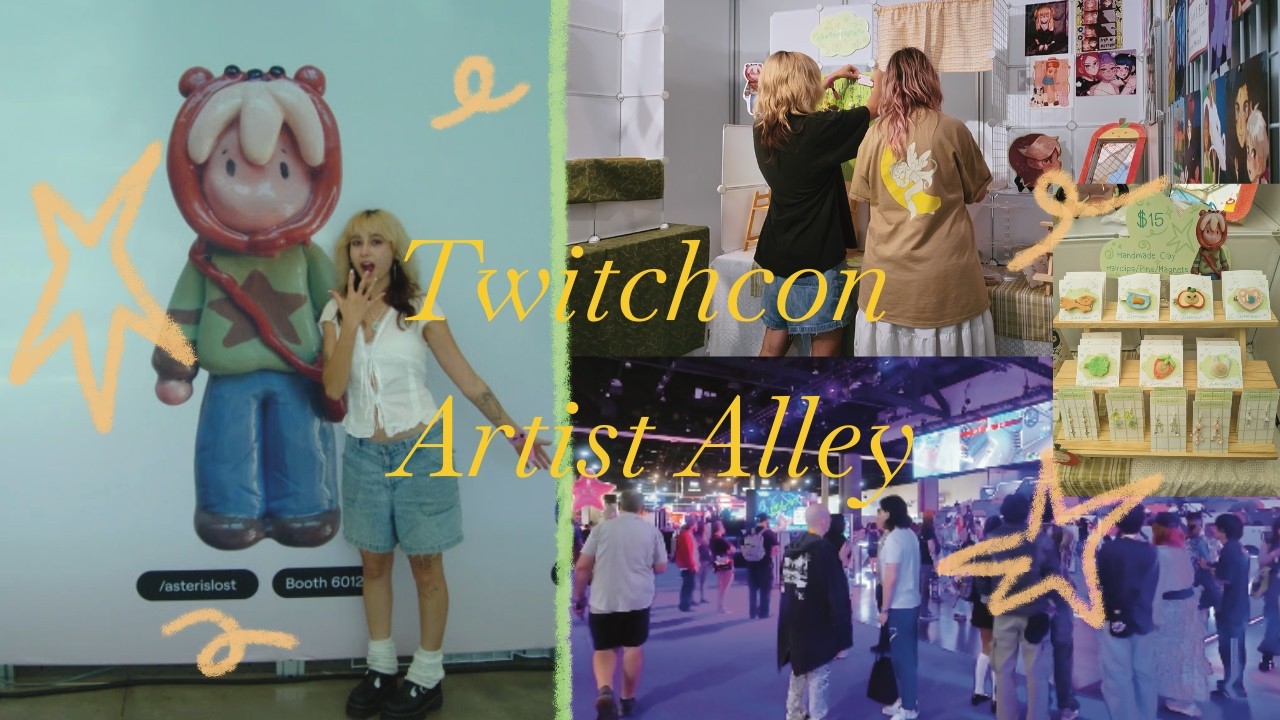 My first year at TwitchCon as an artist! | Artist Alley Convention Vlog