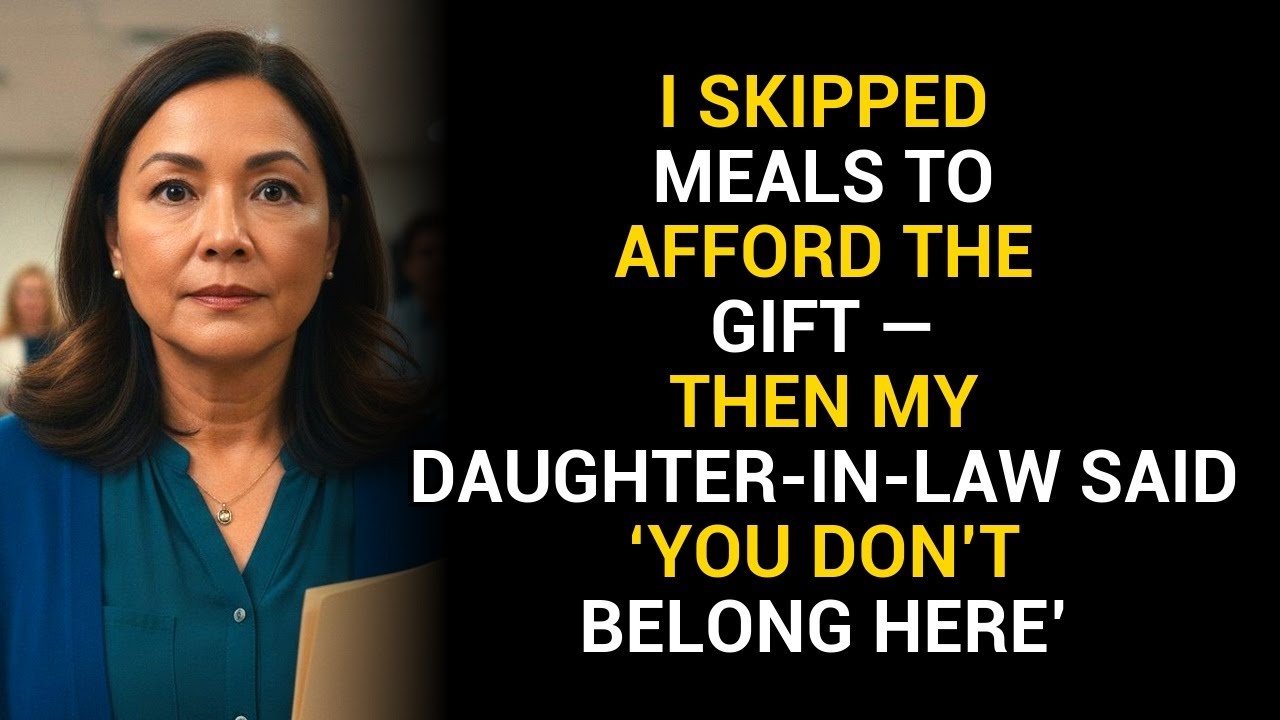 I Skipped Meals to Afford the Gift — Then My Daughter-in-Law Said ‘You Don’t Belong Here’