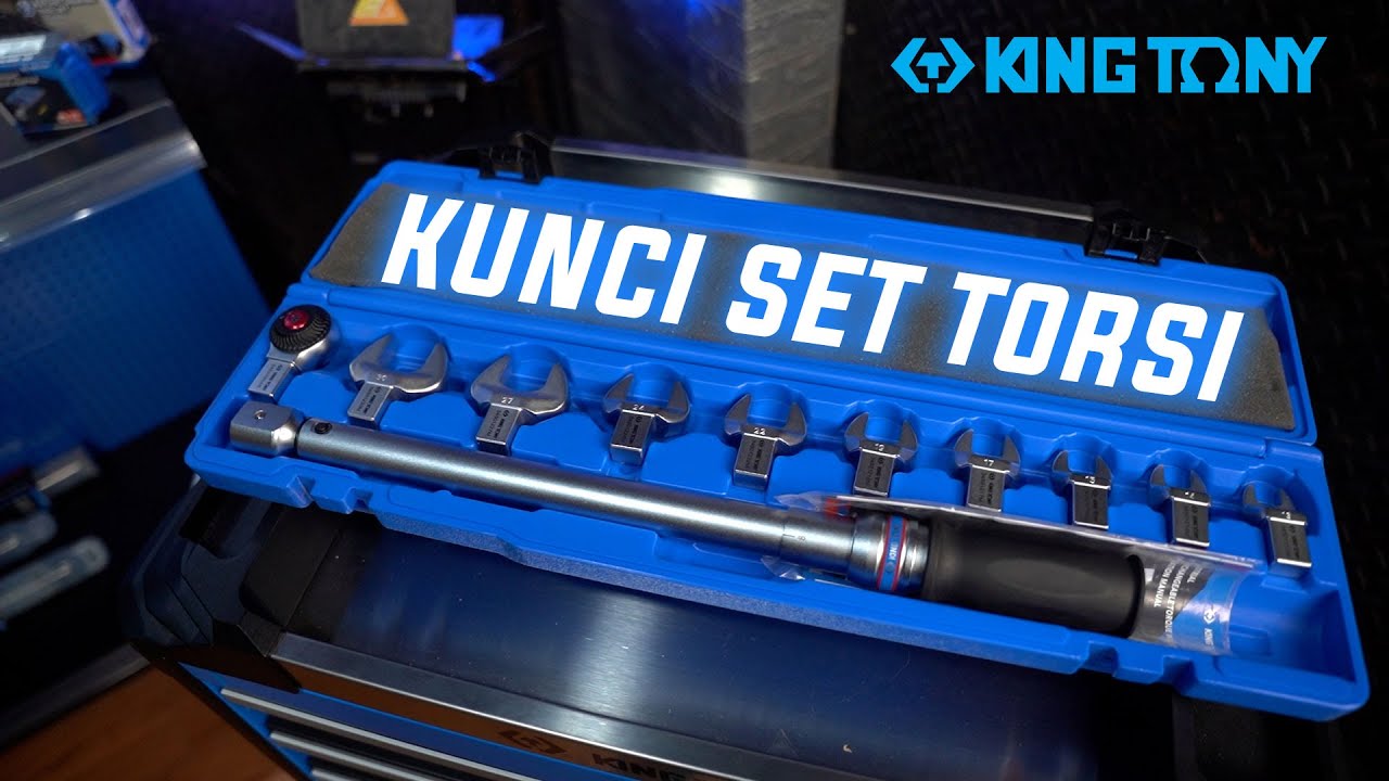 KUNCI TORSI DENGAN TINGKAT AKURASI TINGGI! KING TONY Interchangeable Torque Wrench Set 345202E11MR