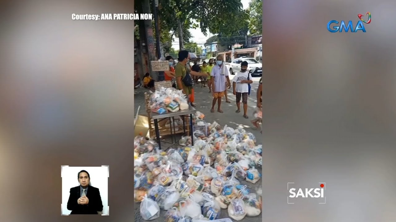 Community pantry para sa mga walang mapagkunan ng pagkain, sunod-sunod na itinayo | Saksi