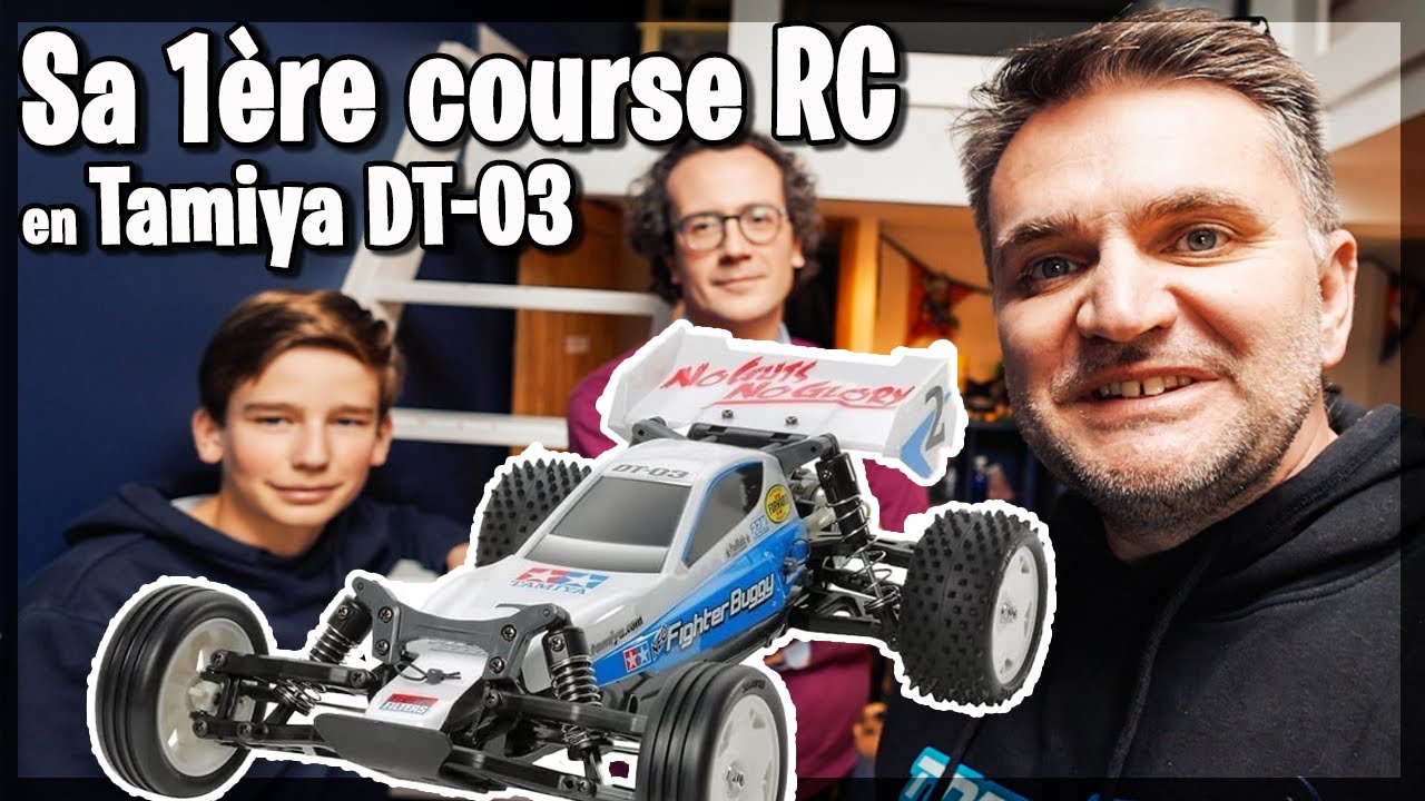 La 1ère course en buggy RC sur Tamiya DT03 au Rc Park par Ambroise et Charles