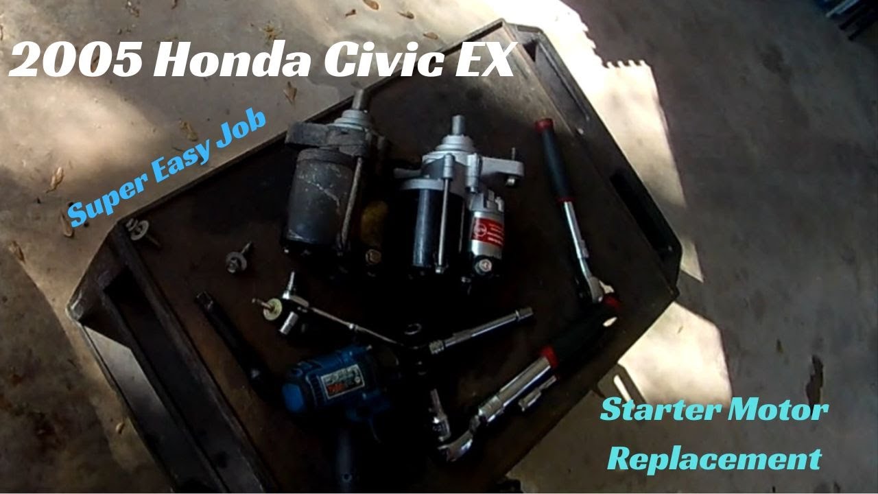 Стартер Honda Civic EX 2005 года #автомобиль #как #сделать #стартер #механик #honda #civic