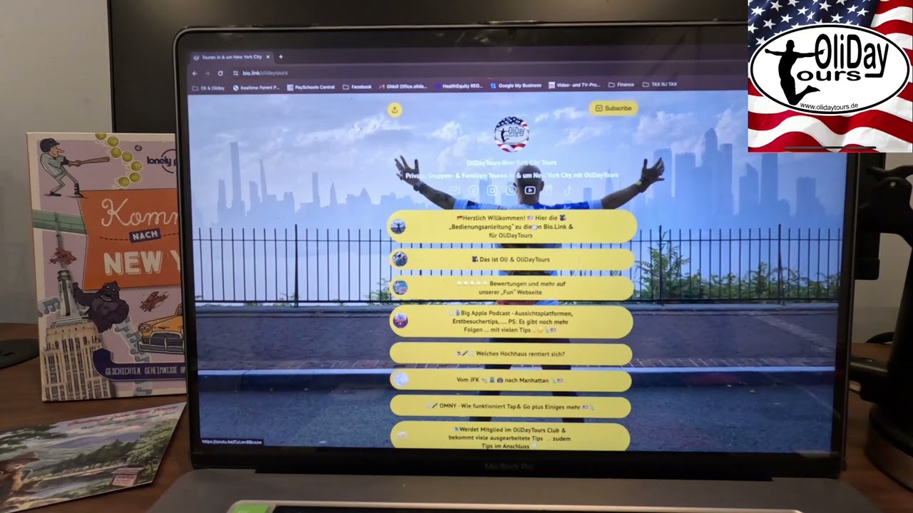 Der Bio Link von Olidaytours - New York & mehr auf Deutsch - mit uns seit Ihr perfekt vorbereitet!