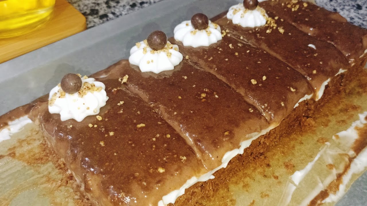 تحلية رمضانية بذوق الشوكولا بنينة وسهلة التحضير