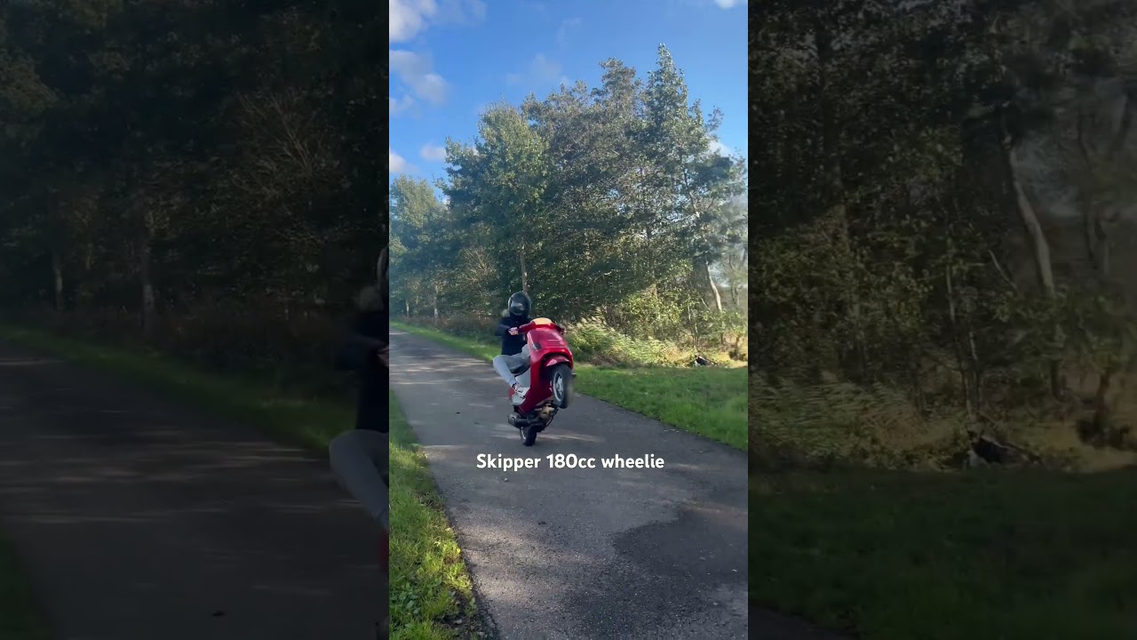 Wheelie op skipper 180