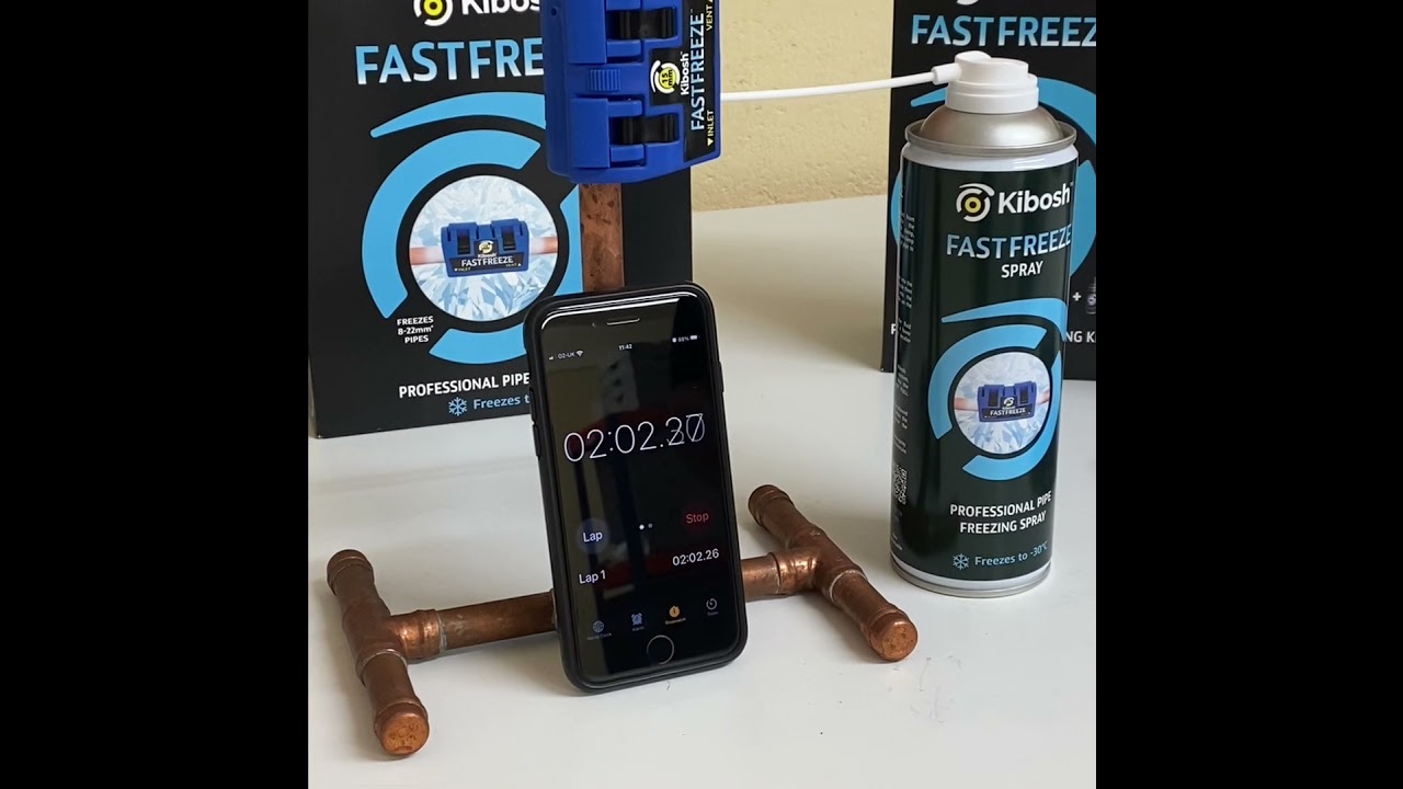 Kibos FASTFREEZE Pipe Freezing Demo, unedited!