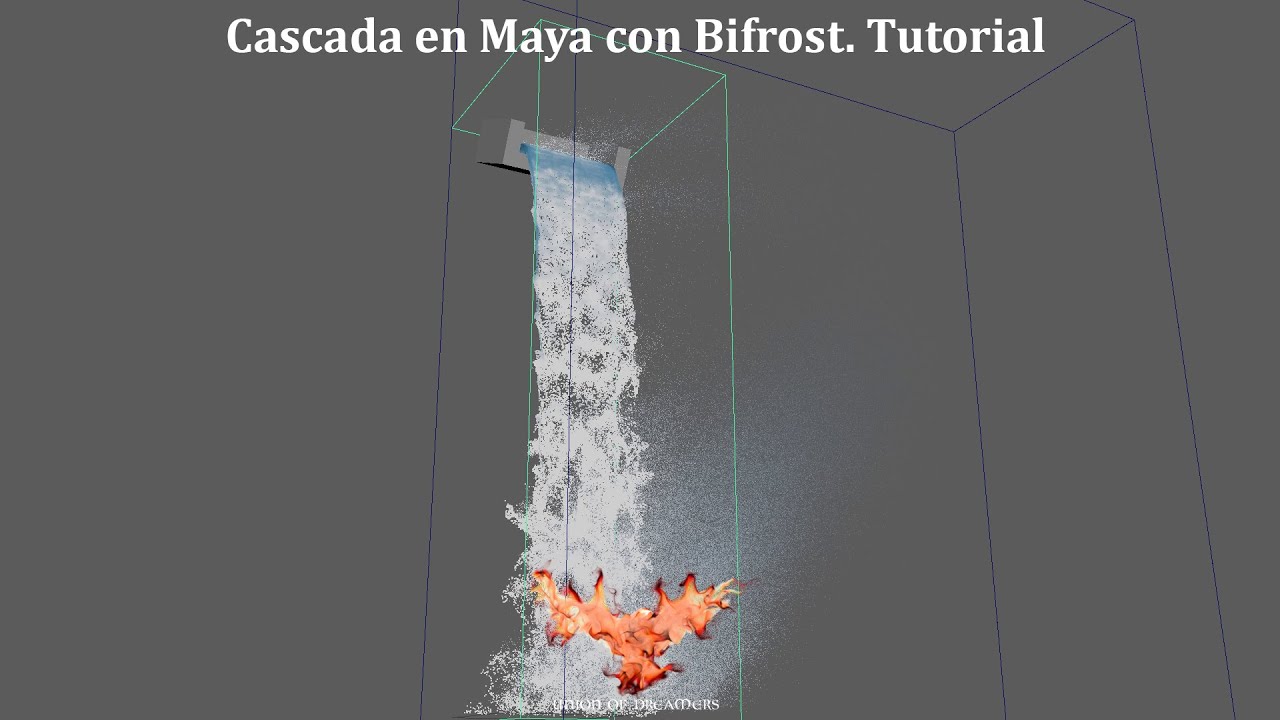 Como crear una cascada en Maya con Bifrost/ WaterFall in Maya