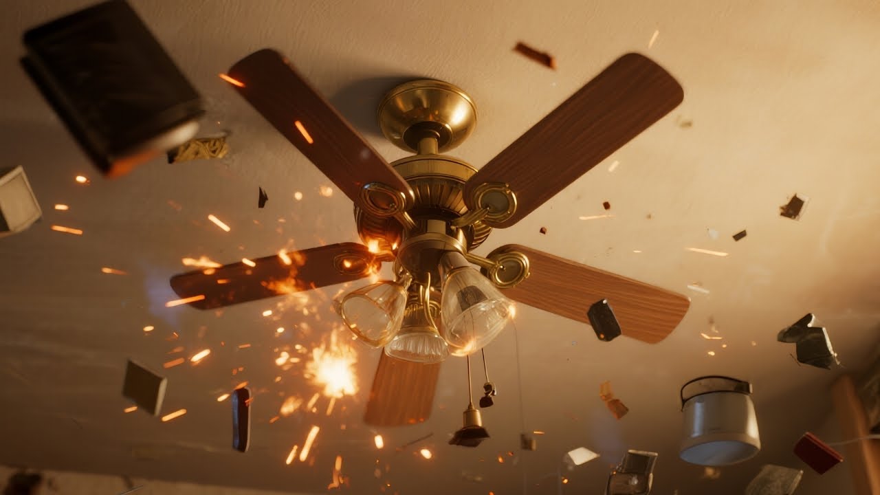 Ceiling Fan SNAPS & Goes Rogue?!🔥
