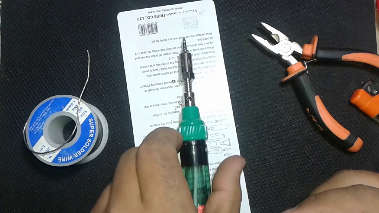 Gas soldering tool