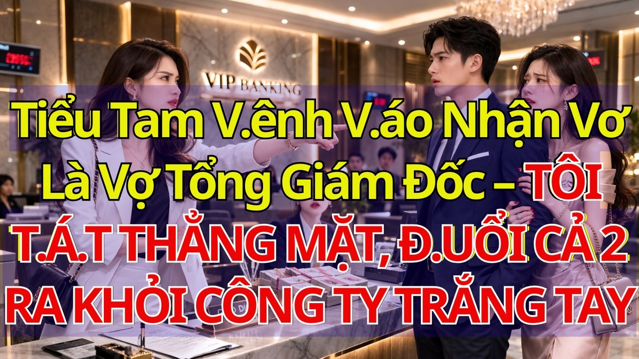 Tiểu Tam V.ênh V.áo Nhận Vơ Là Vợ Tổng Giám Đốc – TÔI T.Á.T THẲNG MẶT, Đ.UỔI CẢ 2 RA KHỎI CÔNG TY