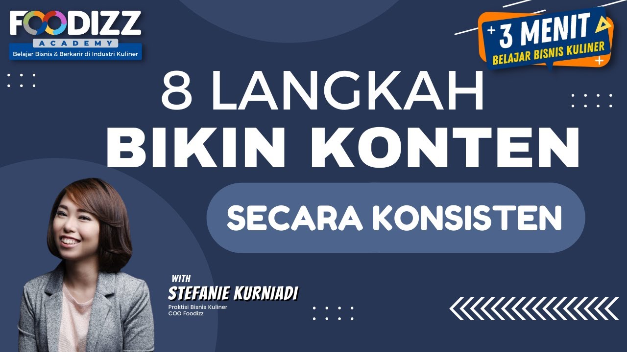 8 Langkah Supaya Bisa Bikin Konten Secara Konsisten | 3 Menit Belajar Bisnis Kuliner