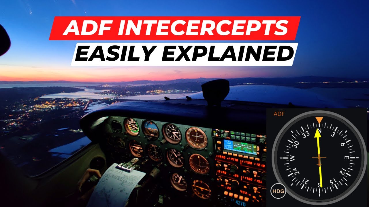 How to intercept an ADF Track Outbound - Canadian Pilot Exam Question (INRAT and CPAER exam)